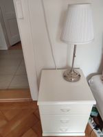 Nachttischlampe weiss