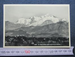 LE MONT BLANC VUE DE GENEVE AK GE 1939