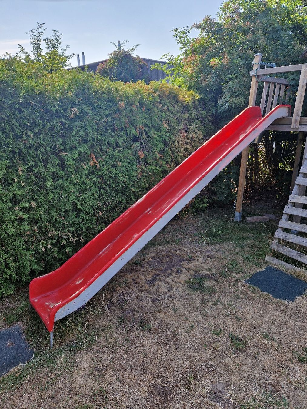Rutschbahn: Rutsche rot, GFK gebraucht ca. 3.65m – Gebraucht aus Uettligen von speek