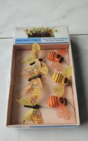 Dekosortiment Schmetterlinge und Bienen, je 3 Stk.