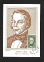 Liechtenstein Pén Maximumkarte 383 Peter Kaiser ET 9.12.1964
