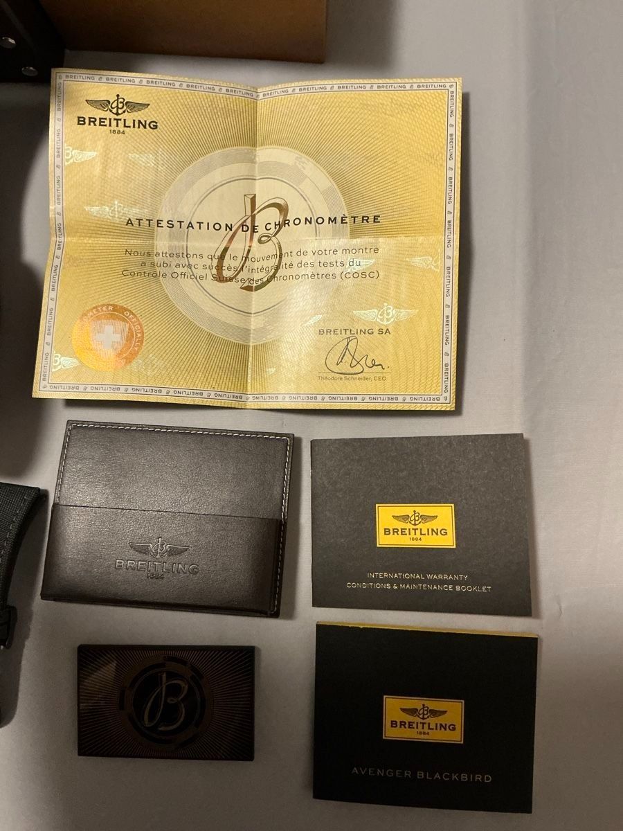 Breitling Orologi: Breitling Avenger Blackbird Box & Papers - 2018 – Usato da Zürich venduto da brothersinwatches 9