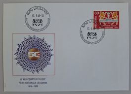 Schweiz 1969 Sonderbrief 50 Ans Comptoir Suisse