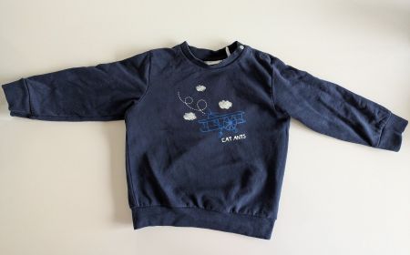 Pullover mit Doppeldecker von Eat Ants by Sanetta, Grösse 80