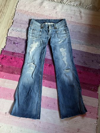 Pepe Jeans Damen Jeans Grösse 34 Porto Bello Used Look