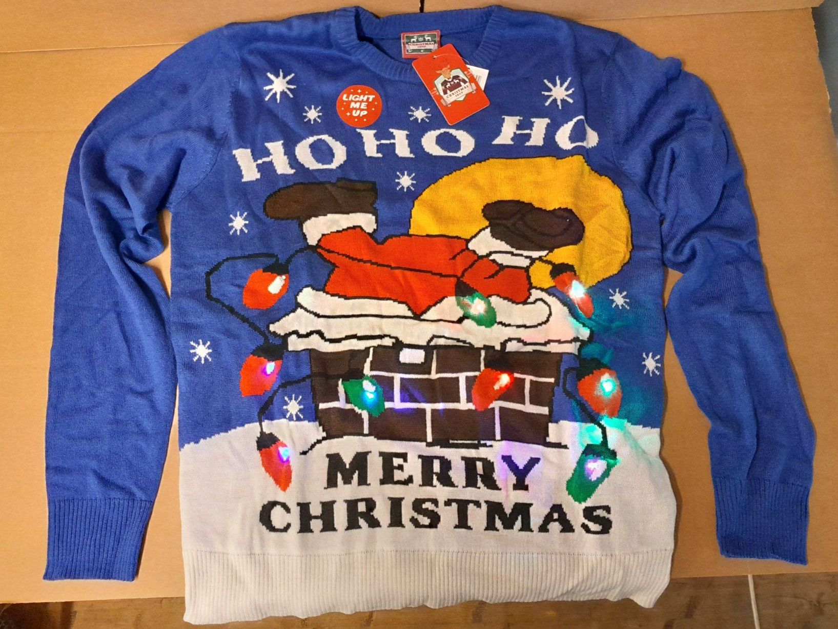 Pullover & Sweatshirts: Weihnachtspullover M blau, mit LED-Beleuchtung, Neu! – Neu (gemäss Beschreibung) aus Aristau von daniel_s_1 3