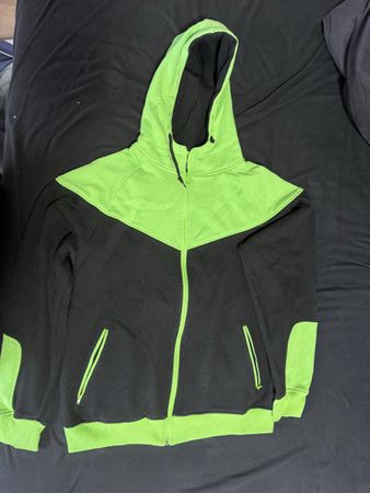 Urban Classics Herren Zip-Hoodie, Gr. L, Grün-Schwarz