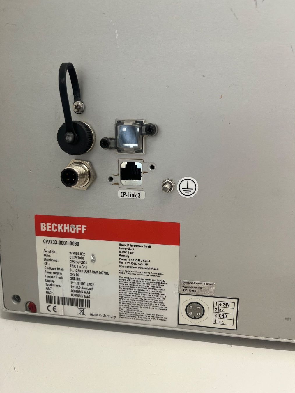 Beckhoff Elektronikbauteile: Beckhoff C7730-0001-0030 Panel PC – Gebraucht aus Niederdorf von LeptonAG 1