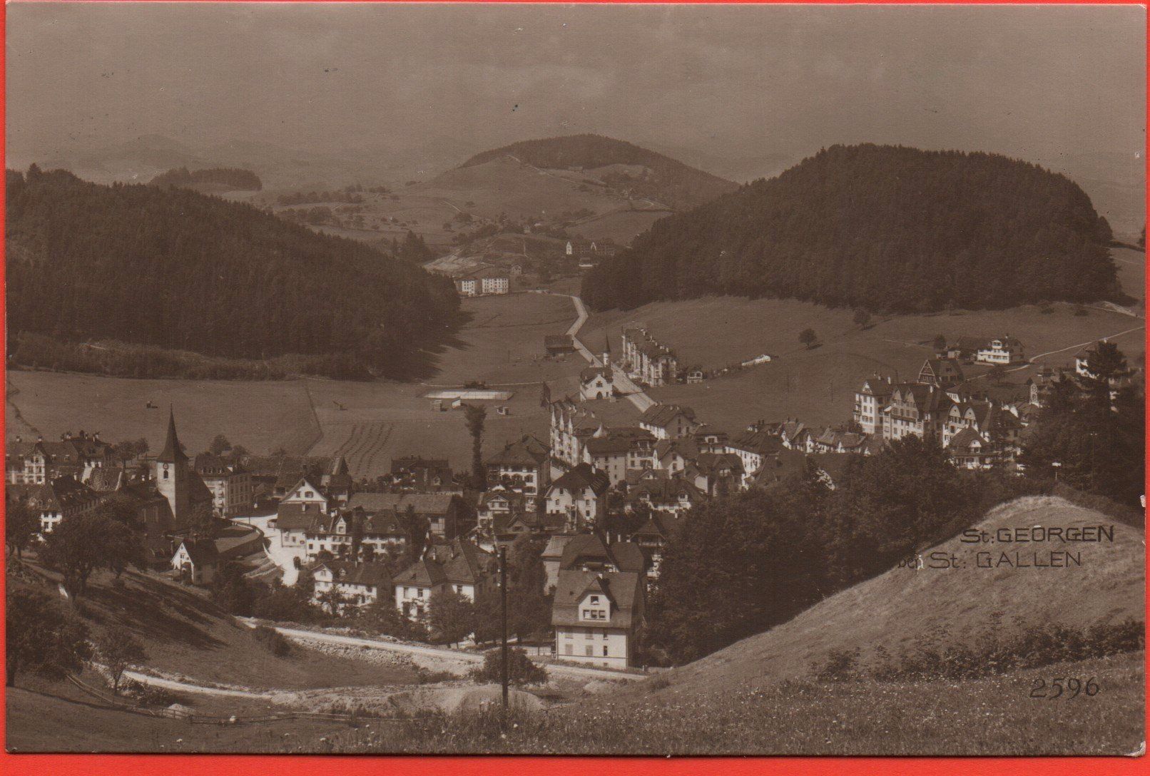 Cartoline postali: ST. GALLEN St. Georgen – Usato da Jona venduto da philajona