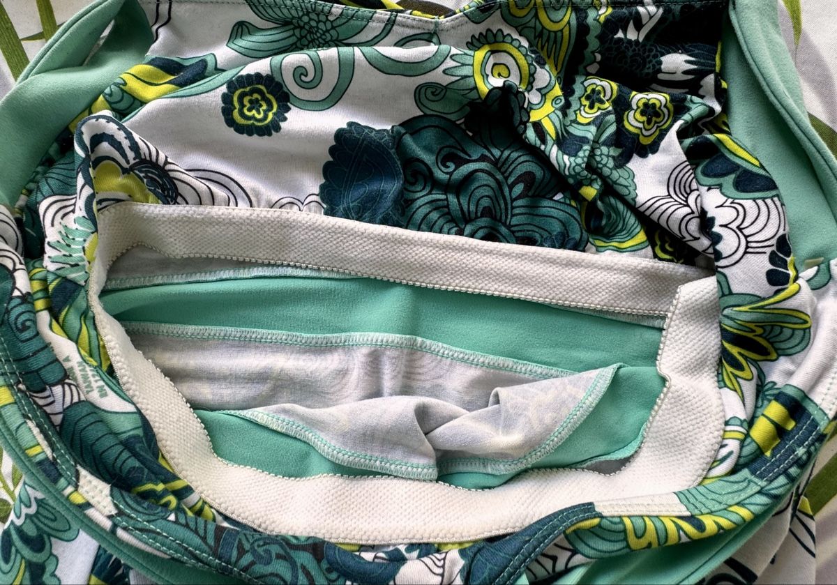 Vestiti: Robe d'été imprimée verte et blanche taille M. t – Usato da Lausanne venduto da Flomag 3