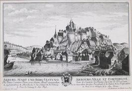 Aarburg Kupferstich von Herrliberger 1756