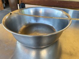 Chromstahlschüssel 40 cm von Merker Inox - schwere Qualität