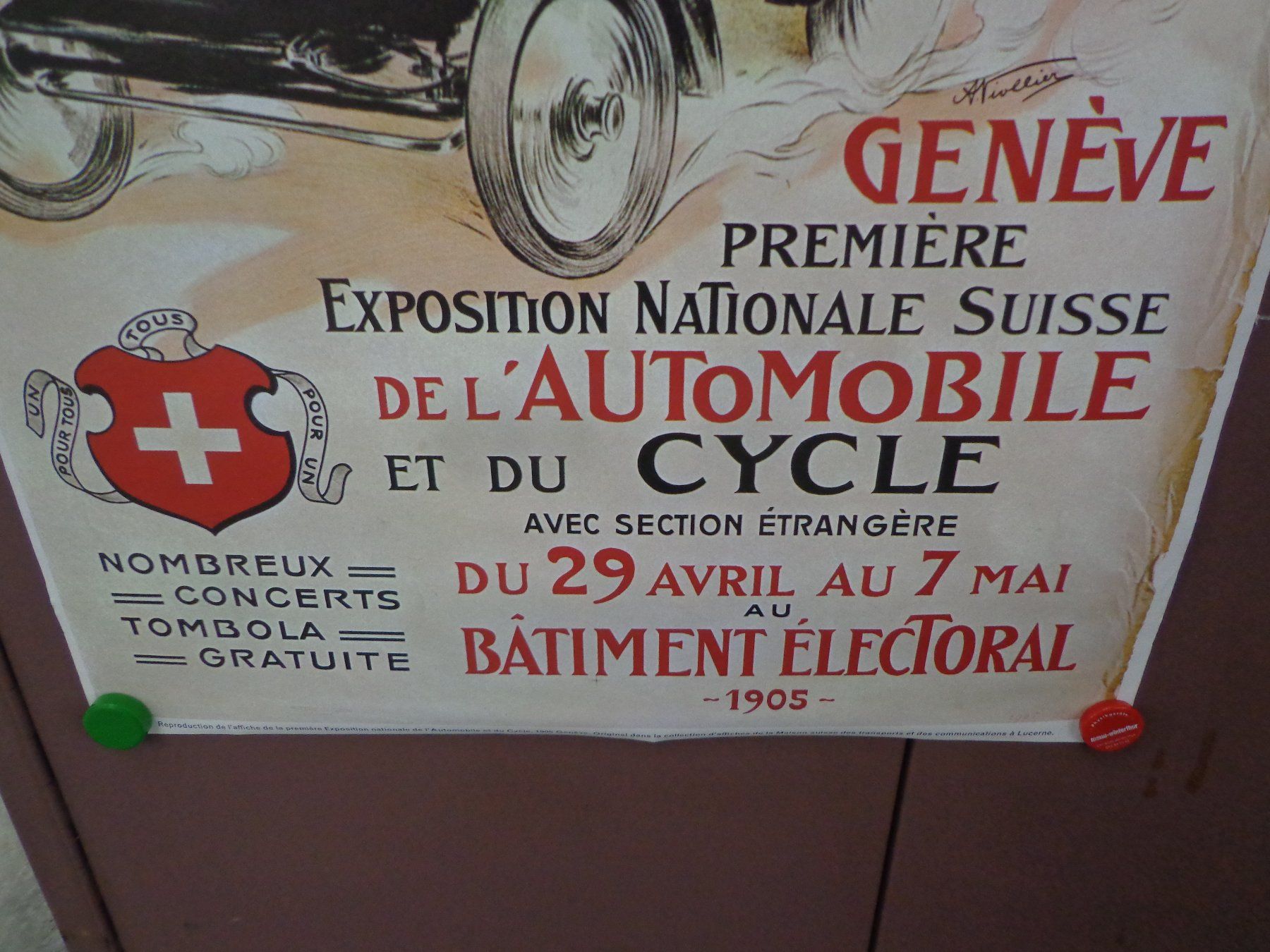 Foto & Immagini: Poster Automobil + Cycle Salon Genf 1905 – Usato da Zofingen venduto da schmidi67 2
