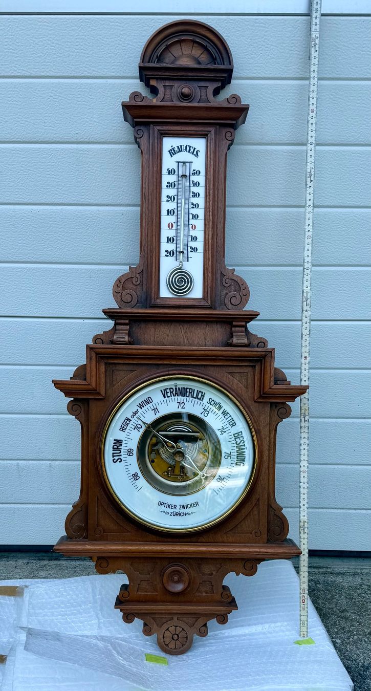 Sonstige antike Technik & Geräte: Barometer mit Thermometer alt – Gebraucht aus Mogelsberg von Zades