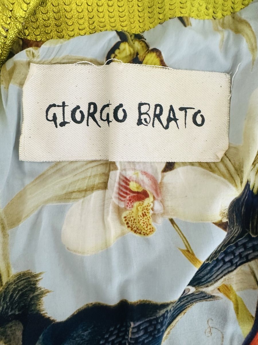 Giorgio Brato Giacche: Giorgio Brato Gold Leather Jacket, Size 44 IT – Usato da Vevey venduto da ledidream 5