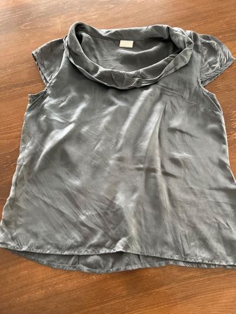 Sommertop, Gr. S, grau/weiss, ideal für den Sommer!