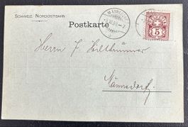 Avis Karte Männedorf 1898