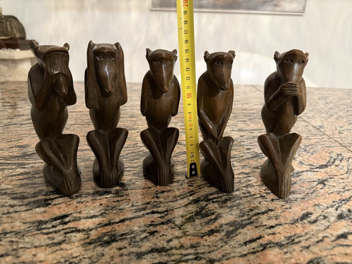 Skulpturen & Statuen: 5 Affen – Gebraucht aus Luzern von chevy7779 1