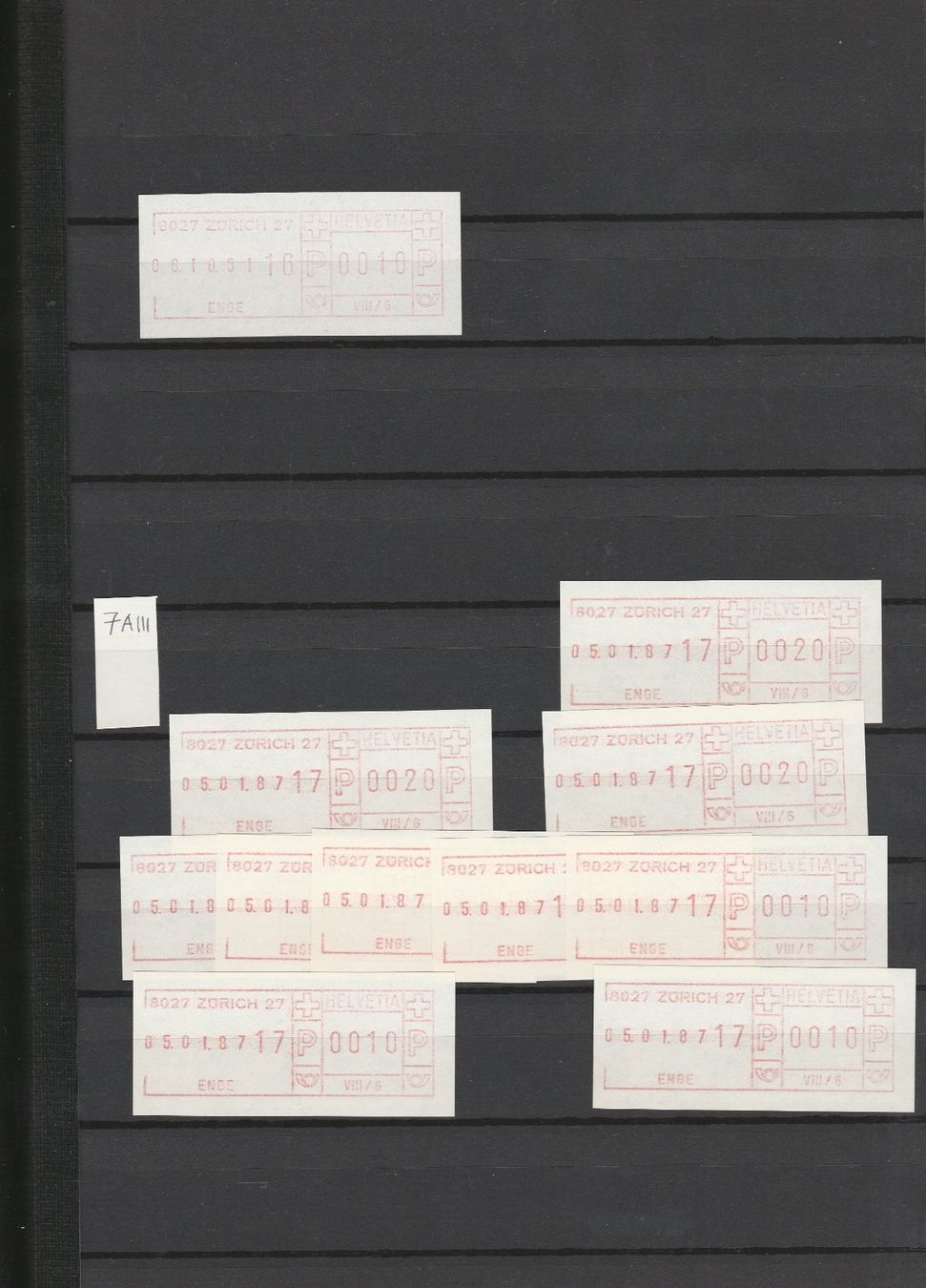 Tutti i francobolli: SFS Sammlung – Usato da Oberglatt ZH venduto da Wiedmi6 9