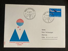 Schweiz 1969 Cachet+Stempel Ballonsportwoche Mürren 2Fr.Flug