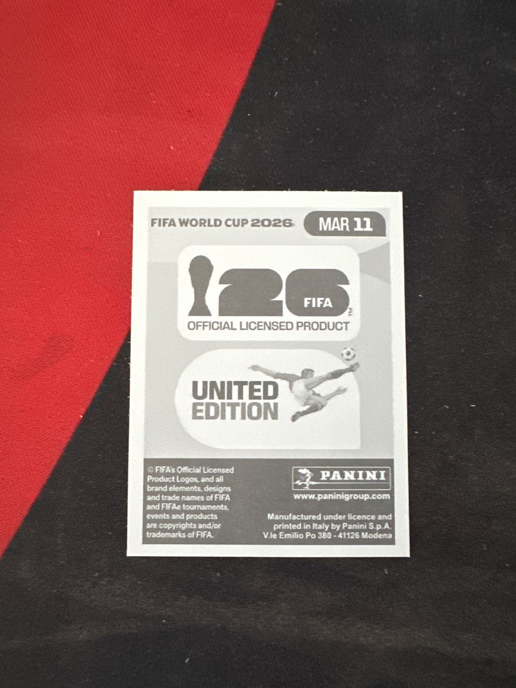Panini Carte collezionabili: Panini FIFA WM 2026 Sticker - MAR 11 – Usato da Sulz AG venduto da DealWerk 1