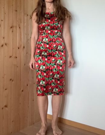 Erdbeerkleid Seide Gr X(X)S (ital. 40) von Dolce & Gabbana