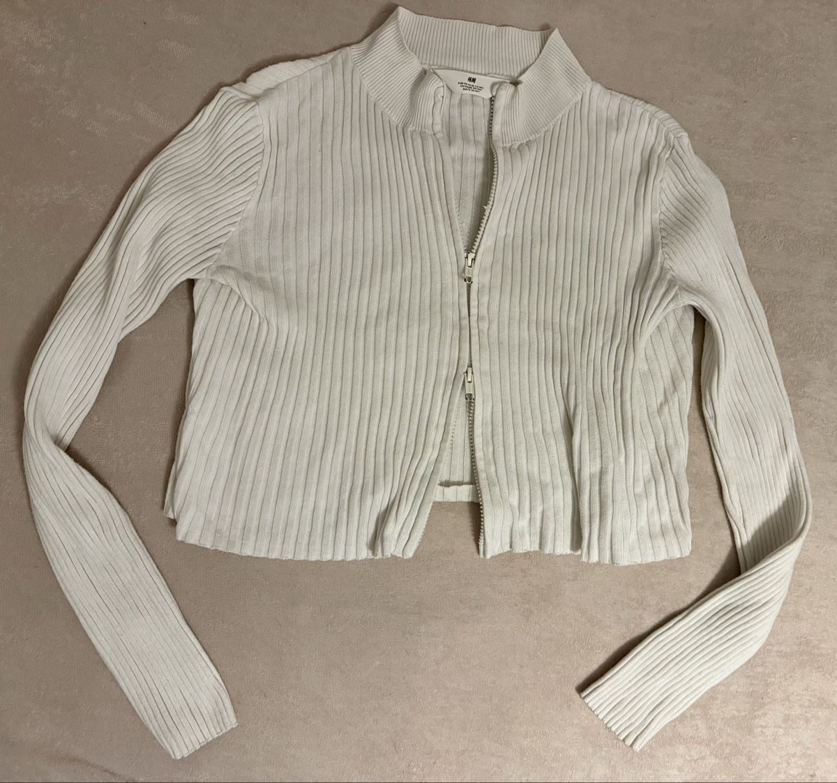 H&M Giacche & Cappotti: H&M Strickjacke, Gr. 170, weiss – Usato da Zürich venduto da vallup_9 1