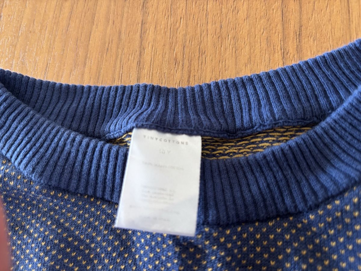 Tinycottons Pulls & Sweat-shirts: Tinycottons Pullover blau Dolce Far Niente, Grösse 10 J – D'occasion à Kestenholz par marina_w01 2