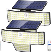 2x  Lampes solaire extérieure 448 LED avec capteur mouvement