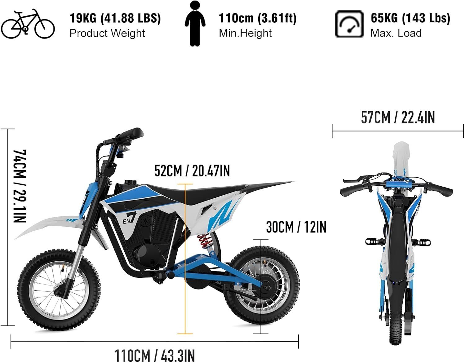 Fahrzeuge für Kinder: EVERCROSS EV12M PRO Kinder-Elektromotorrad – Gebraucht aus Glattbrugg von sinmar_86 2