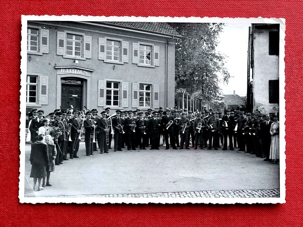 Brombach (Lörrach) - Musikgesellschaft beim Rathaus - 1953 (Gebraucht ...
