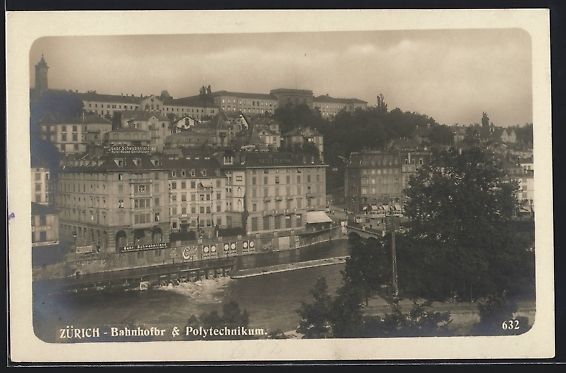 Cartoline postali: Zürich, Bahnhofbrücke, Polytechnikum a – Usato da Berlin venduto da bartko-reher