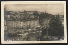 Zürich, Bahnhofbrücke, Polytechnikum a