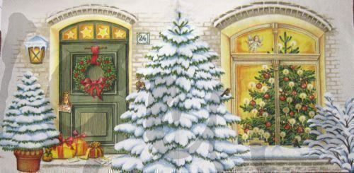 Tovaglioli: Serviette 24. dezember (w62) 2Stk. – Nuovo (secondo la descrizione) da Schlatt TG venduto da kreativ-atelier