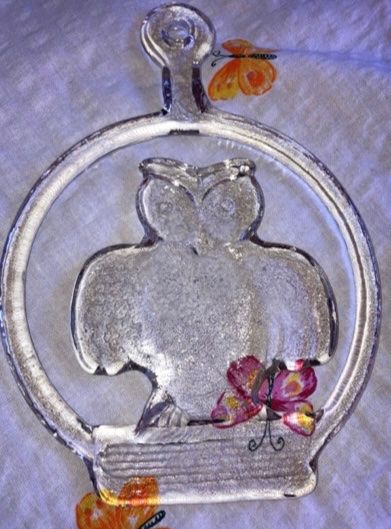Tutte le decorazioni: Eule, Fenster Bild aus Glas – Usato da Zürich venduto da annaheer13 2