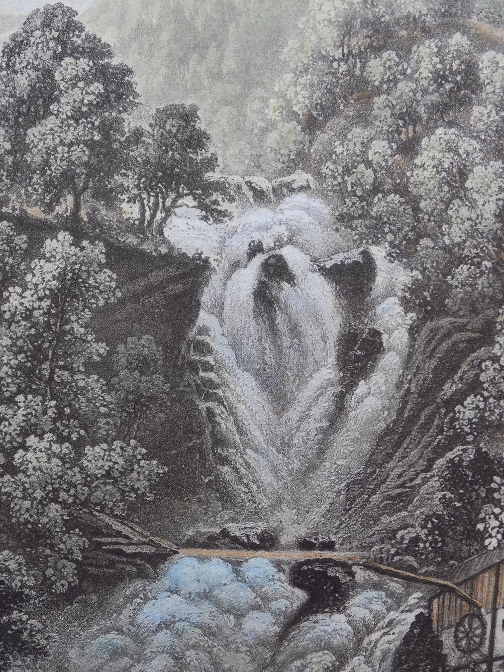 Stiche: Reichenbachfall koloriert – Gebraucht aus Risch von Rischli15 9