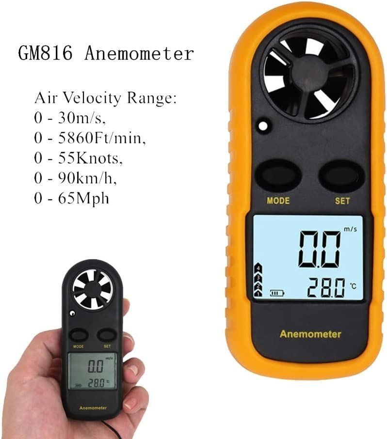 Messen: Anemometer Windmesser Handgerät Windgeschwindigkeit digital – Neu und originalverpackt aus Genève von Top-Trend 6
