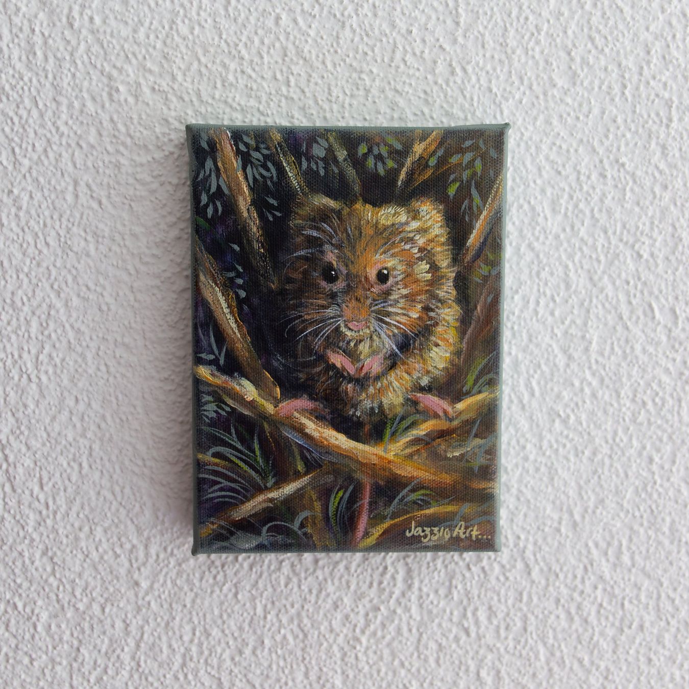 Dipinti: Erntemaus Wildlife Kunst - Original Acrylgemälde – Nuovo (secondo la descrizione) da Therwil venduto da Jazzio_Art 1