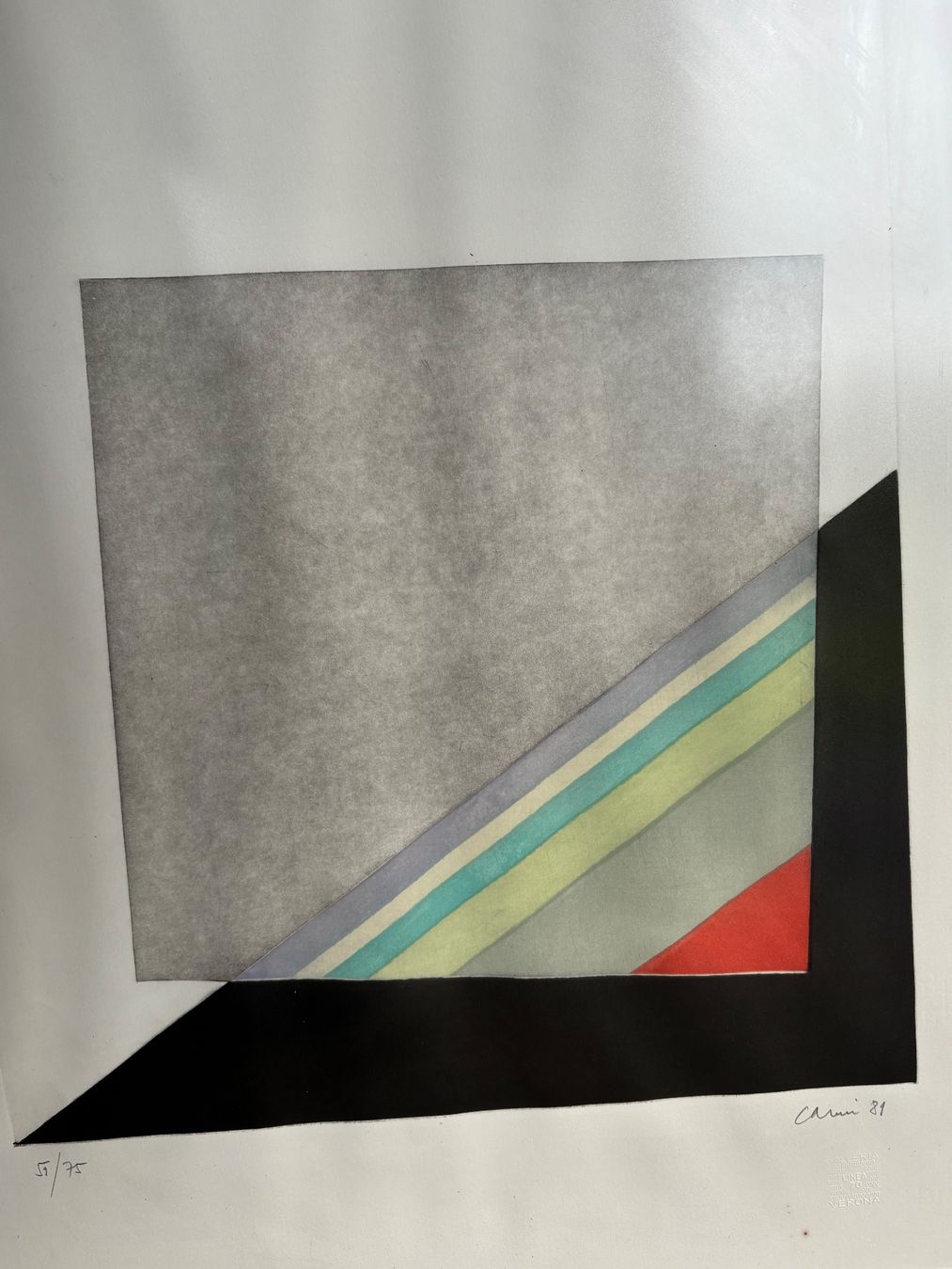 Grafica & Litografie: Lithographie Eugenio Carmi 1981 Original – Usato da Hinwil venduto da DaniBachman 8