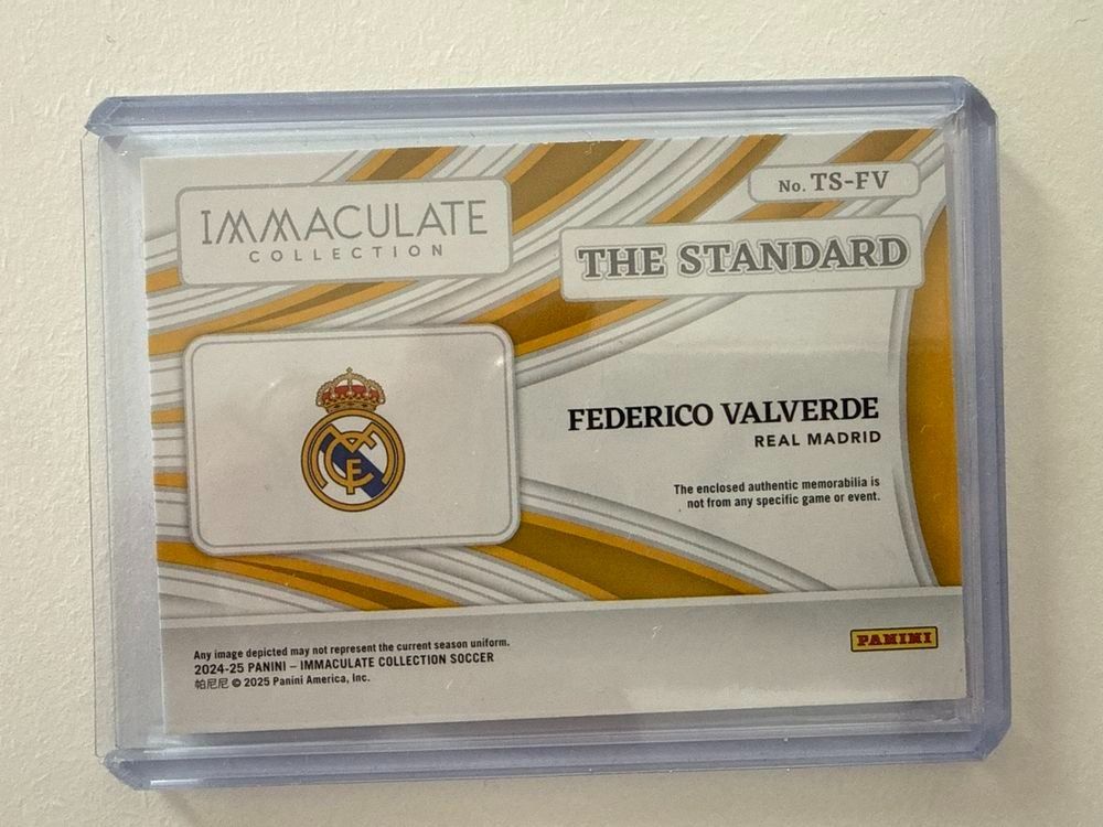 Panini Carte collezionabili: Federico Valverde 1/10 Gold Patch – Immaculate Collection – Nuovo (secondo la descrizione) da Aarau venduto da uebern 1