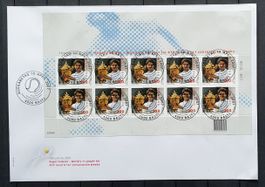 Roger Federer Kleinbogen ET-VOLLSTEMPEL FDC, TOP
