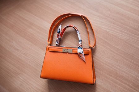 SCHNÄPPCHEN – Damen Handtasche Orange Elegant – LUXUS LOOK ✨