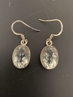 Elegante Silberohrringe mit RauchquartzTop Zustand