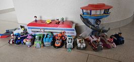 Paw Patrol Tower, Truck und Figuren mit Fahrzeugen