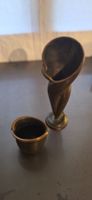 Vintage Bronze-Grabvase mit Weihwassergefäss