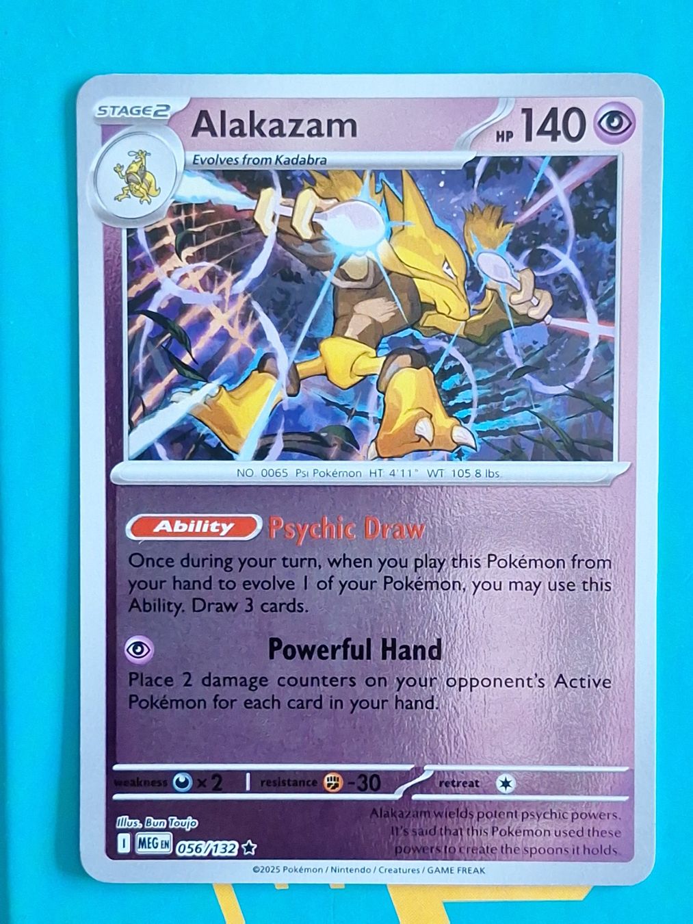 Pokémon Sammelbilder & Trading cards: Alakazam - Reverse Holo Pokemon Mega Evolution #1.8 – Gebraucht aus Altstätten SG von GGsGameshop
