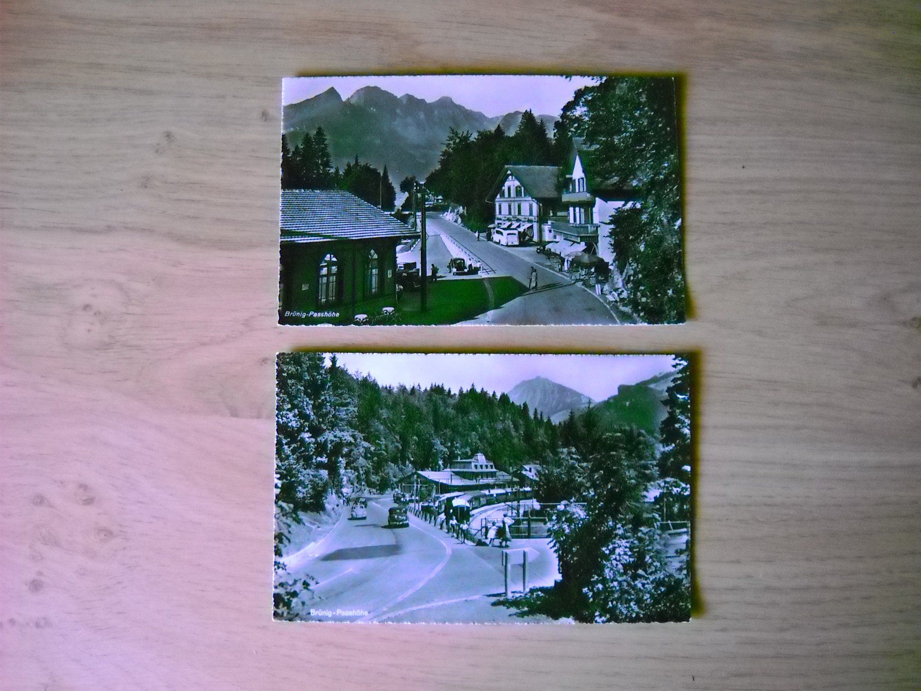 Cartoline postali: 2 Ansichtskarten Brünig Passhöhe Vintage Zustand gut – Usato da Boningen venduto da FrediP