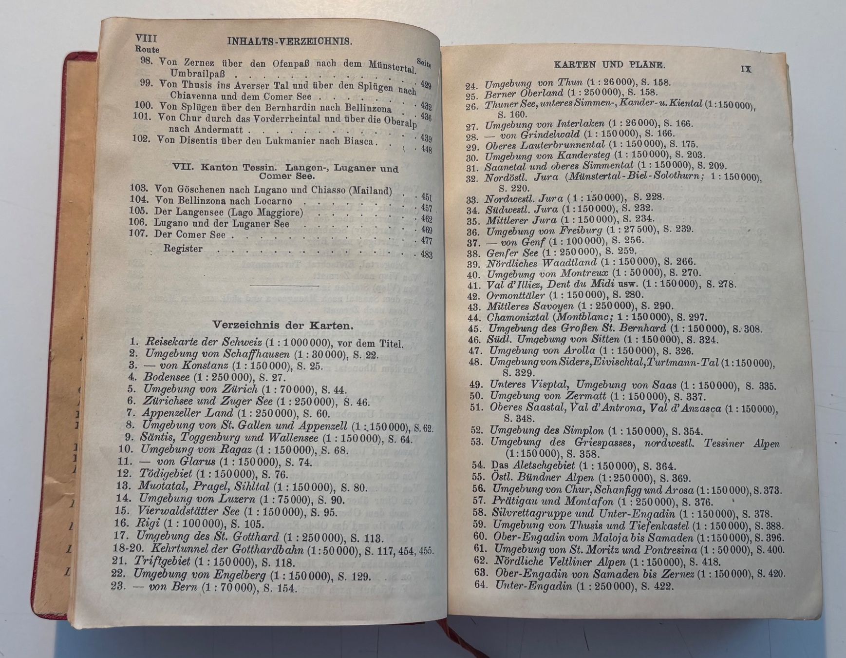 Libri: Guide Baedekers Schweiz - Edition de 1920 – Usato da Neuchâtel venduto da gefdeneuch 6