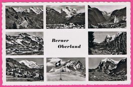 Berner Oberland 8-Bild Karte