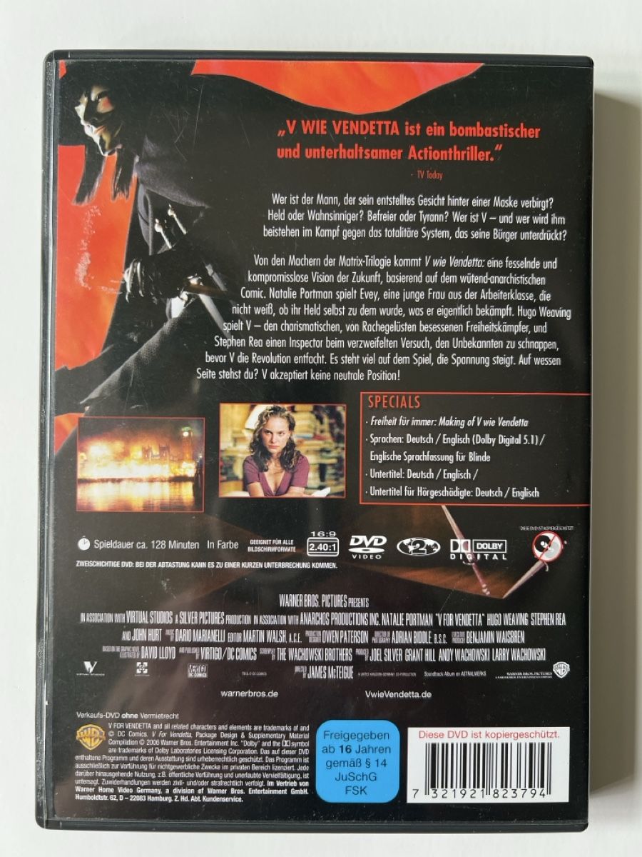 Alle DVDs: V wie Vendetta Portman Weaving  – Gebraucht aus Luzern von nochnichtaltpapier 1